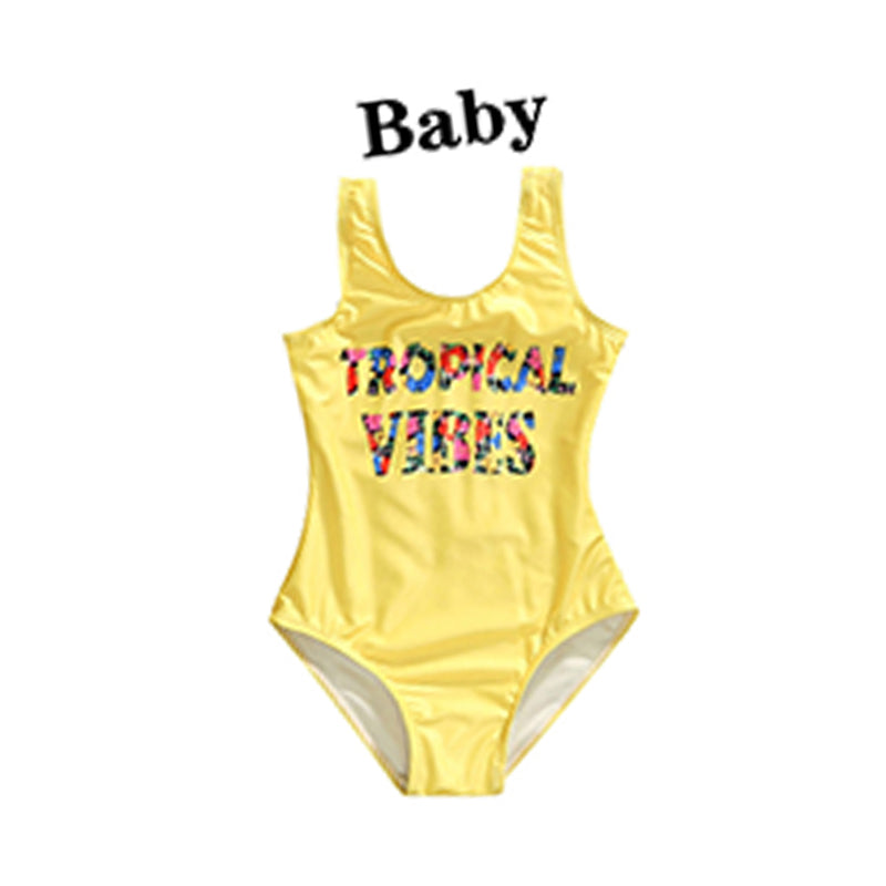 Family Matching Tropical Vibes Swimsuits Wholesale 70134622
