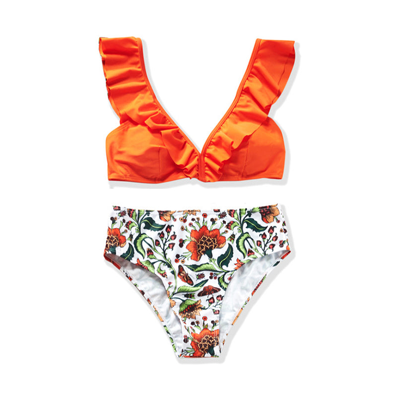 Floral Print Beach Family Swimsuits Wholesale 30241982
