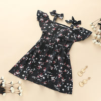 Load image into Gallery viewer, Floral Print Off Shoulder Dress For Girls Wholesale 95112772

