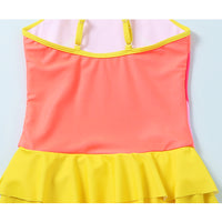 Load image into Gallery viewer, Girl Unicorn Peplum One Piece Swimwear Wholesale 25652434
