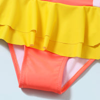 Load image into Gallery viewer, Girl Unicorn Peplum One Piece Swimwear Wholesale 25652434
