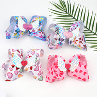 Load image into Gallery viewer, Girl Wings Love Heart Bow Hairpin Wholesale 94163236
