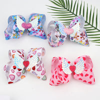 Load image into Gallery viewer, Girl Wings Love Heart Bow Hairpin Wholesale 94163236

