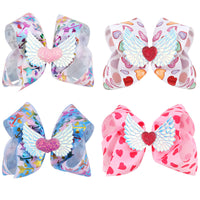 Load image into Gallery viewer, Girl Wings Love Heart Bow Hairpin Wholesale 94163236
