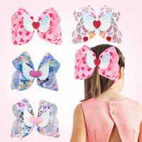 Load image into Gallery viewer, Girl Wings Love Heart Bow Hairpin Wholesale 94163236
