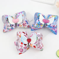 Load image into Gallery viewer, Girl Wings Love Heart Bow Hairpin Wholesale 94163236
