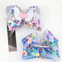 Load image into Gallery viewer, Girl Wings Love Heart Bow Hairpin Wholesale 94163236
