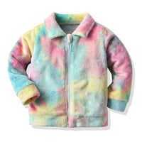 Load image into Gallery viewer, 2 Pieces Set Baby Kid Girls Tie Dye Coats And Solid Color Trousers Wholesale 64426601
