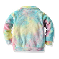 Load image into Gallery viewer, 2 Pieces Set Baby Kid Girls Tie Dye Coats And Solid Color Trousers Wholesale 64426601
