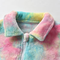 Load image into Gallery viewer, 2 Pieces Set Baby Kid Girls Tie Dye Coats And Solid Color Trousers Wholesale 64426601
