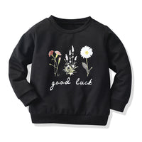 Load image into Gallery viewer, Baby Kid Girls Letters Flower Print Swearshirts Wholesale 91556581
