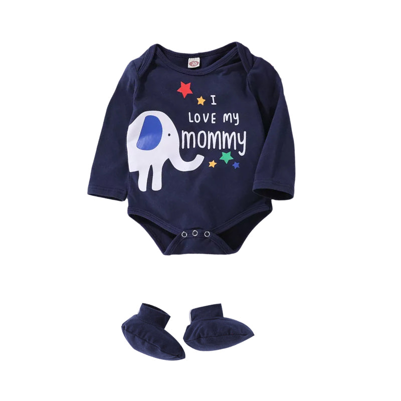 I Love My Mommy Long Sleeve Baby Bodysuit Wholesale 43104479