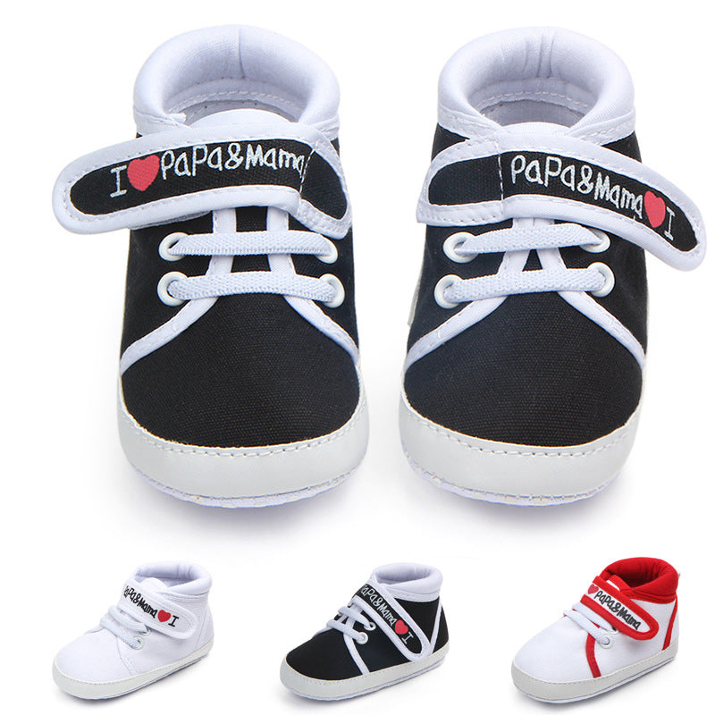 I Love Papa Mama Baby High Top Shoes Wholesale 63235428