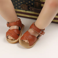 Load image into Gallery viewer, Infant Baby Girl PU Prewalker Sandals Wholesale 47301994
