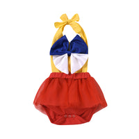 Load image into Gallery viewer, Infant Girl Party Halter Neck Mesh Bodysuit Wholesale 60684781
