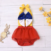 Load image into Gallery viewer, Infant Girl Party Halter Neck Mesh Bodysuit Wholesale 60684781
