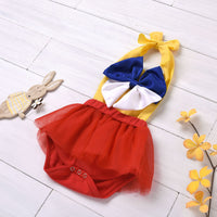 Load image into Gallery viewer, Infant Girl Party Halter Neck Mesh Bodysuit Wholesale 60684781
