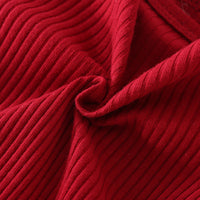 Load image into Gallery viewer, Infant Girl Rib Knit Patchwork Mesh Bodysuit Dress Wholesale 62946896
