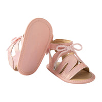 Load image into Gallery viewer, Infant Girl Solid Color Roman PU Prewalking Sandals Wholesale 97471893
