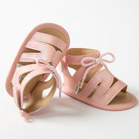 Load image into Gallery viewer, Infant Girl Solid Color Roman PU Prewalking Sandals Wholesale 97471893
