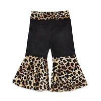 Load image into Gallery viewer, Infant Toddler Girl Leopard Patchwork Bell Bottom Wholesale 59224772
