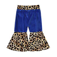 Load image into Gallery viewer, Infant Toddler Girl Leopard Patchwork Bell Bottom Wholesale 59224772
