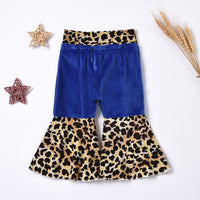 Load image into Gallery viewer, Infant Toddler Girl Leopard Patchwork Bell Bottom Wholesale 59224772
