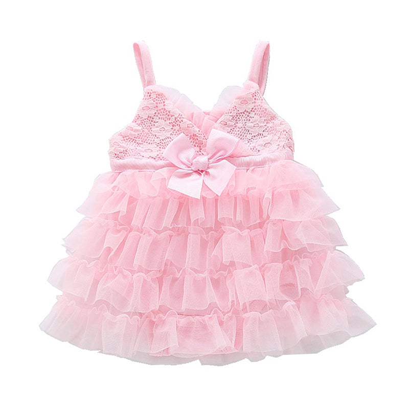 Infant Toddler Girl Mesh Party Cami Dress Wholesale 26175121