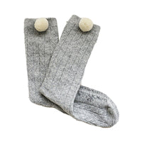 Load image into Gallery viewer, Infant Toddler Girl Pom Pom Decor High Top Socks Wholesale 36585846
