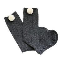 Load image into Gallery viewer, Infant Toddler Girl Pom Pom Decor High Top Socks Wholesale 36585846
