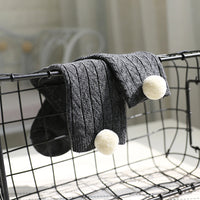 Load image into Gallery viewer, Infant Toddler Girl Pom Pom Decor High Top Socks Wholesale 36585846
