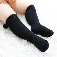 Load image into Gallery viewer, Infant Toddler Girl Pom Pom Decor High Top Socks Wholesale 36585846
