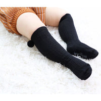 Load image into Gallery viewer, Infant Toddler Girl Pom Pom Decor High Top Socks Wholesale 36585846

