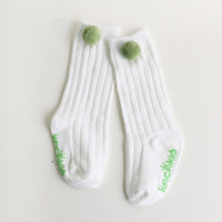 Load image into Gallery viewer, Infant Toddler Girl Pom Pom Decor High Top Socks Wholesale 36585846
