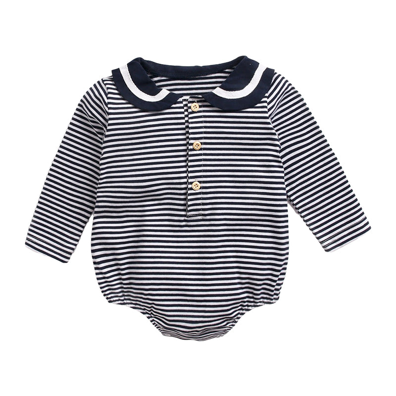 Baby Kid Girls Striped Rompers Wholesale 89567616