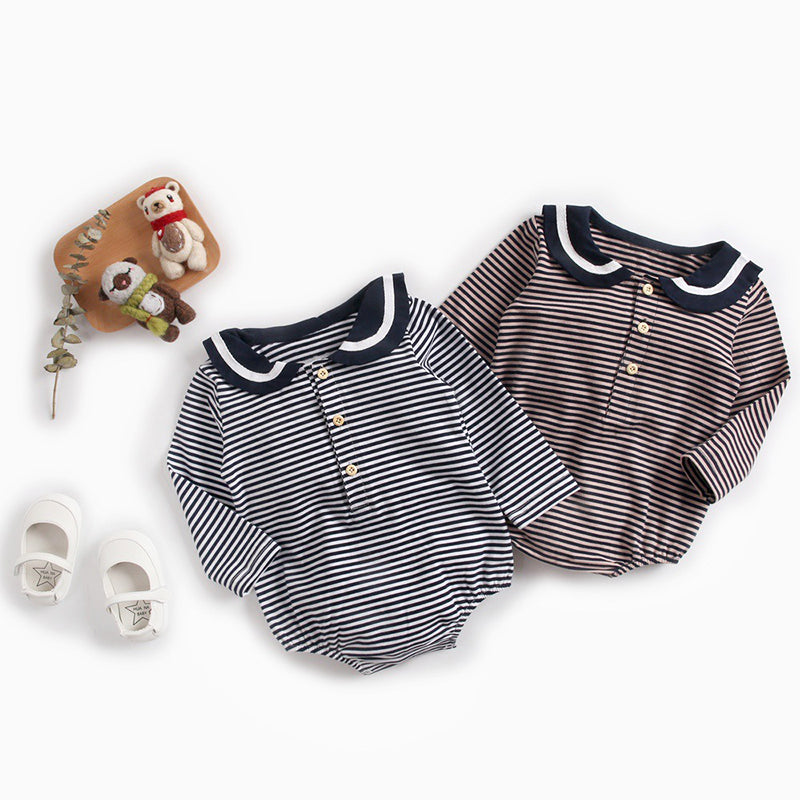 Baby Kid Girls Striped Rompers Wholesale 89567616