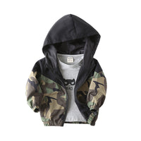 Load image into Gallery viewer, Kid Boy Camouflage Hooded Jacket Wholesale 22775387
