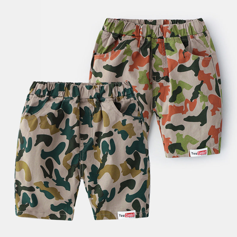 Kid Boy Camouflage Sport Shorts Wholesale 46153185