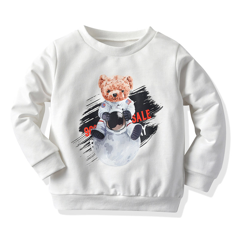Baby Kid Boys Letters Animals Cartoon Print Hoodies Swearshirts Wholesale 44106638