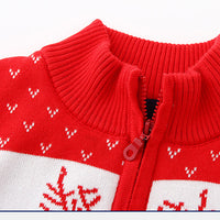 Load image into Gallery viewer, Kid Boy Christmas Deer Color Blocking Knit Cardigan Wholesale 48064975

