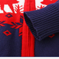 Load image into Gallery viewer, Kid Boy Christmas Deer Color Blocking Knit Cardigan Wholesale 48064975
