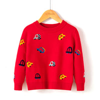 Load image into Gallery viewer, Kid Boys Letters Animals Car Crochet Print Christmas Sweaters Wholesale 33056097
