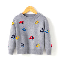 Load image into Gallery viewer, Kid Boys Letters Animals Car Crochet Print Christmas Sweaters Wholesale 33056097
