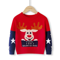 Load image into Gallery viewer, Kid Boys Letters Animals Car Crochet Print Christmas Sweaters Wholesale 33056097
