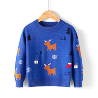 Load image into Gallery viewer, Kid Unisex Letters Animals Car Crochet Print Christmas Sweaters Wholesale 65647653
