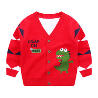 Load image into Gallery viewer, Kid Boy Come On Baby Dinosaur Knit Cardigan Wholesale 86925194
