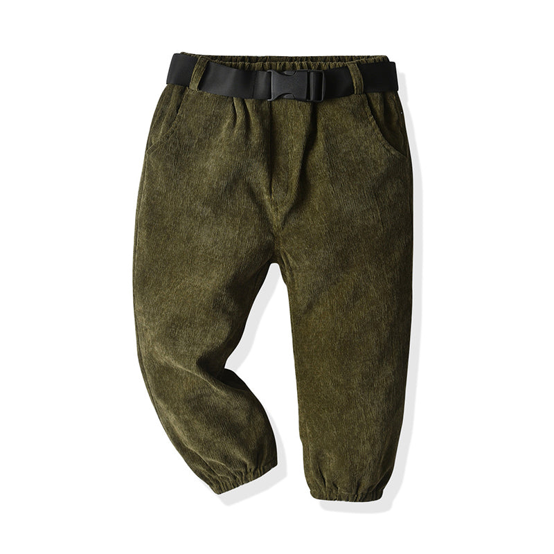 Baby Kid Boys Solid Color Ribbon Pants Wholesale 32246635