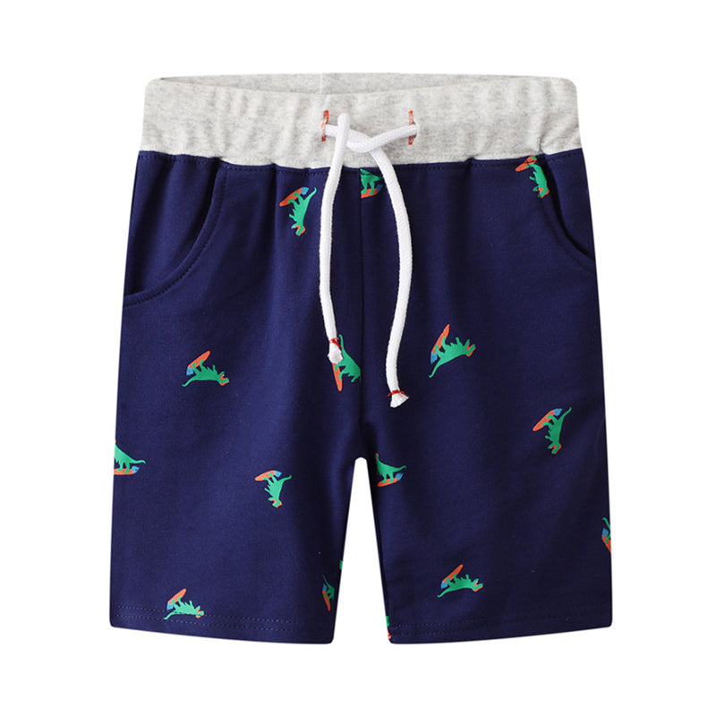 Kid Boy Dinosaur Drawstring Shorts Wholesale 05242710