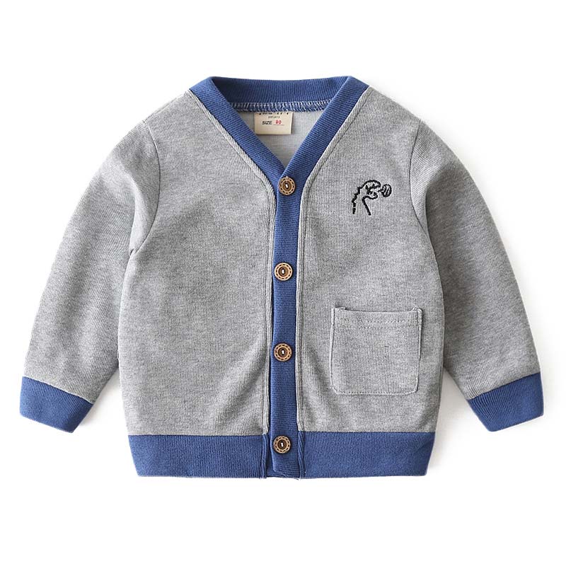 Kid Boy Embroidery Knit Cardigan Wholesale 37465318