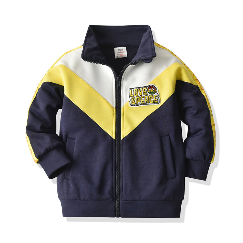 Baby Kid Boys Letters Color-blocking Hoodies Sweatshirts Wholesale 17816592